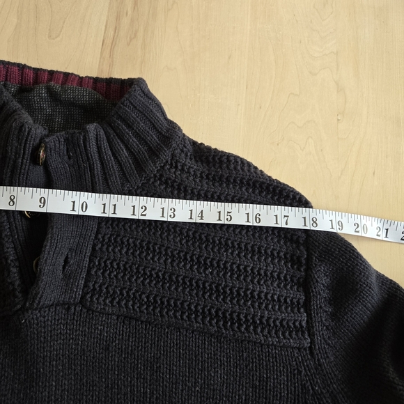 Ted Baker Navy Zip Up Sweater - Picture 11 of 13
